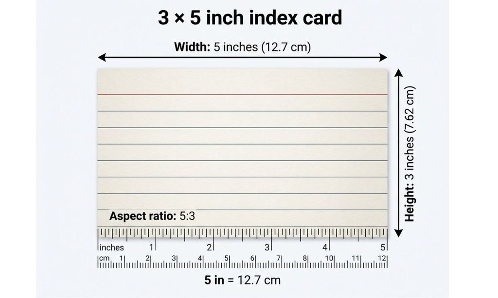 1. Standard Index Card