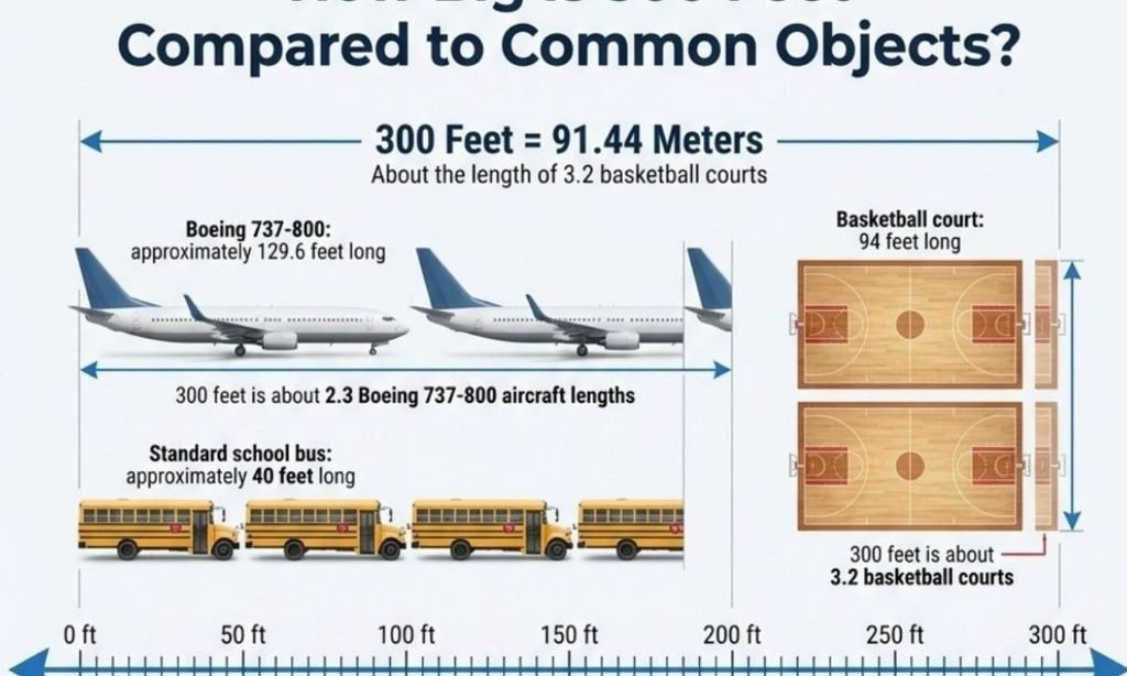 How Big Is 300 Feet Compared to Common Objects