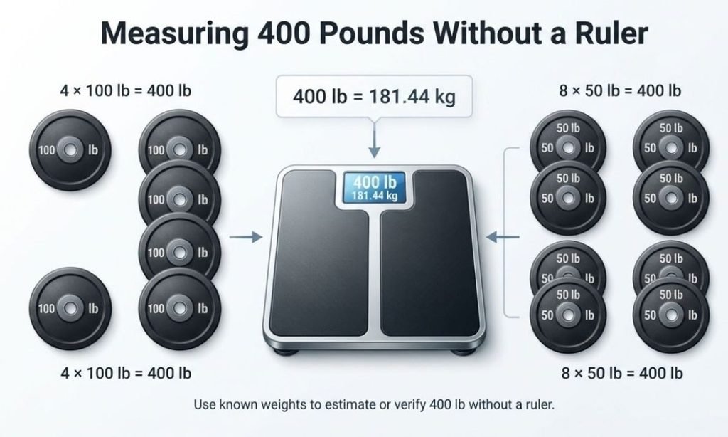 Measuring 400 Pounds Without a Ruler