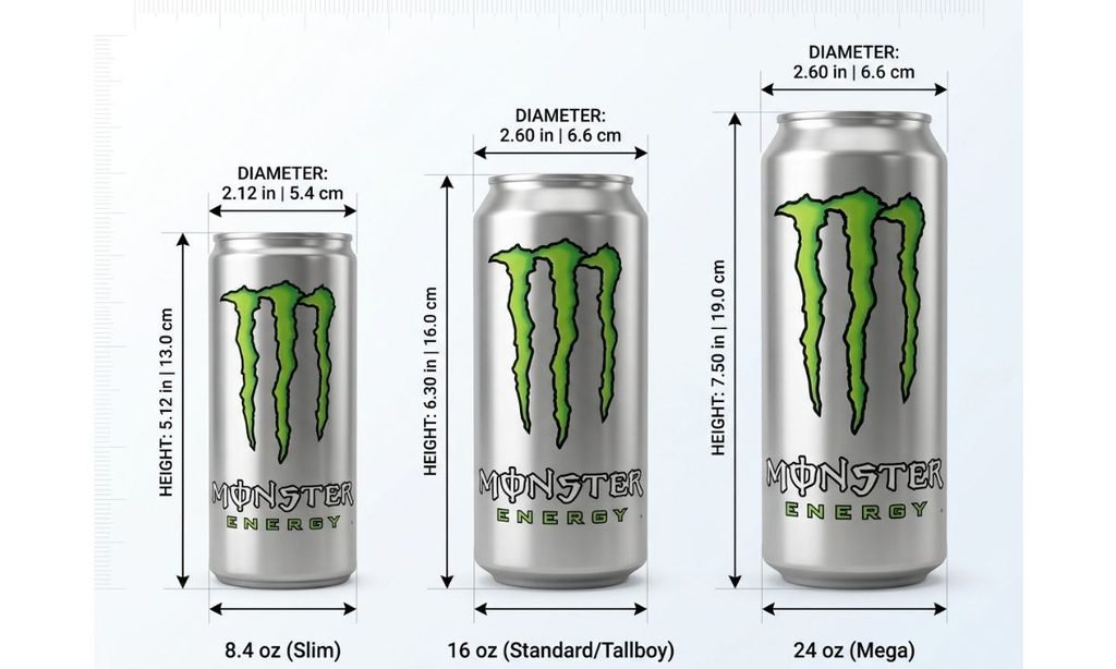What Does Monster Can Dimensions Look Like