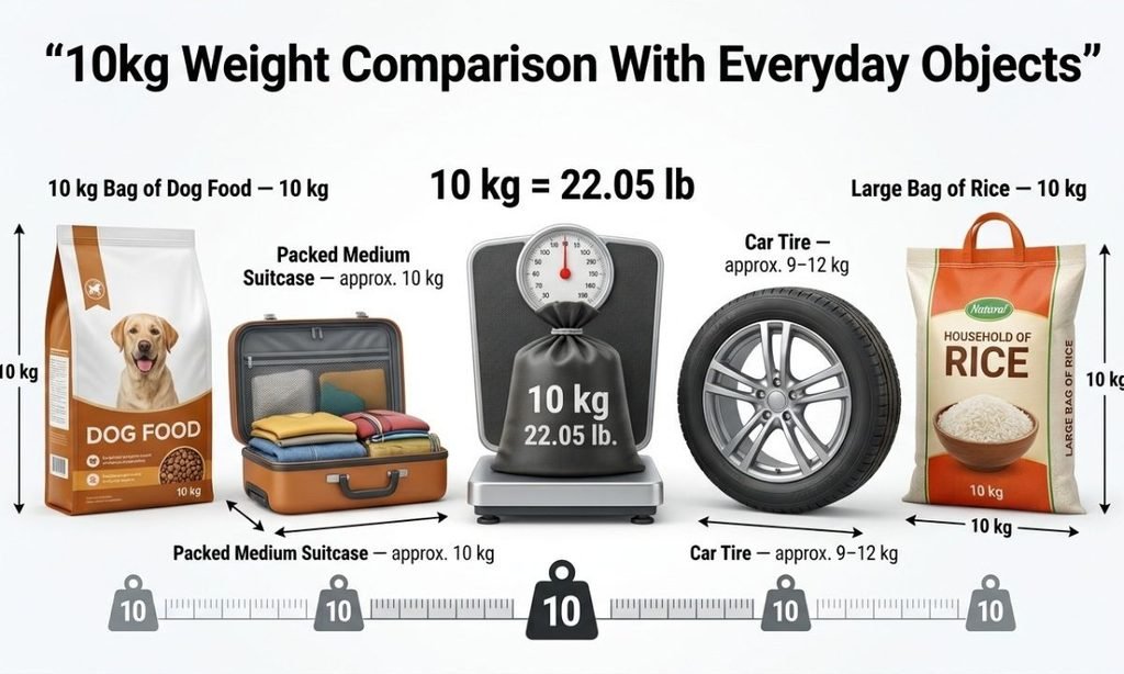 10kg Weight Comparison With Everyday Objects