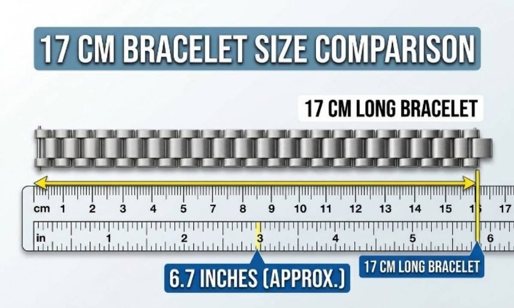 17 cm to Inches Bracelet
