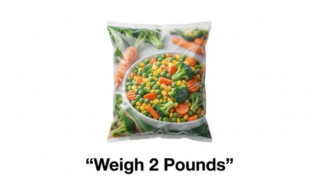 A Large Bag of Frozen Vegetables