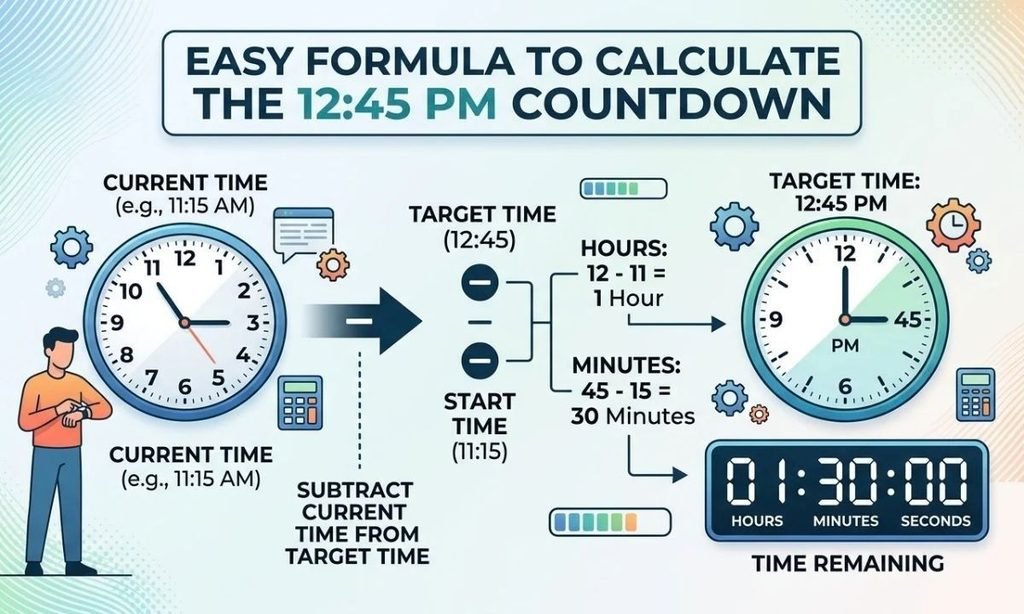 Easy Formula to Calculate the 12 45 PM Countdown