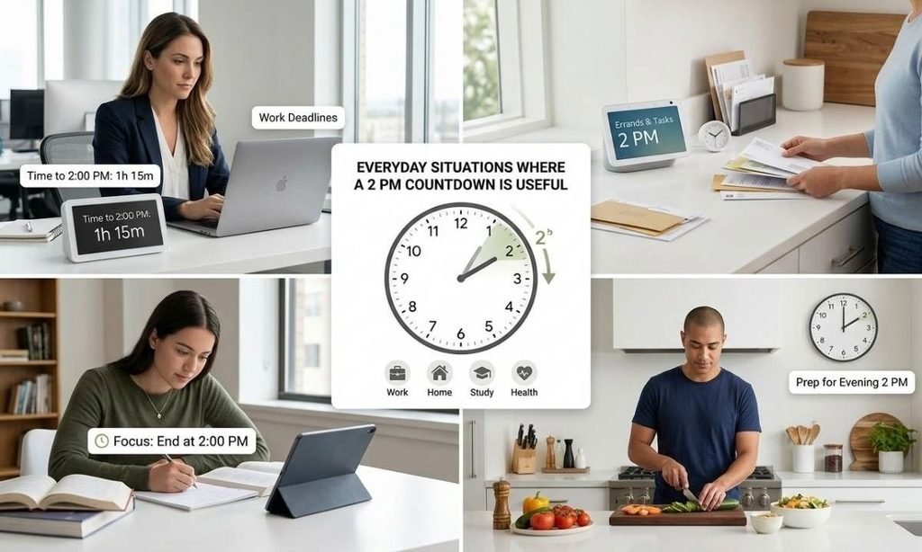 Everyday Situations Where a 2 PM Countdown Is Useful