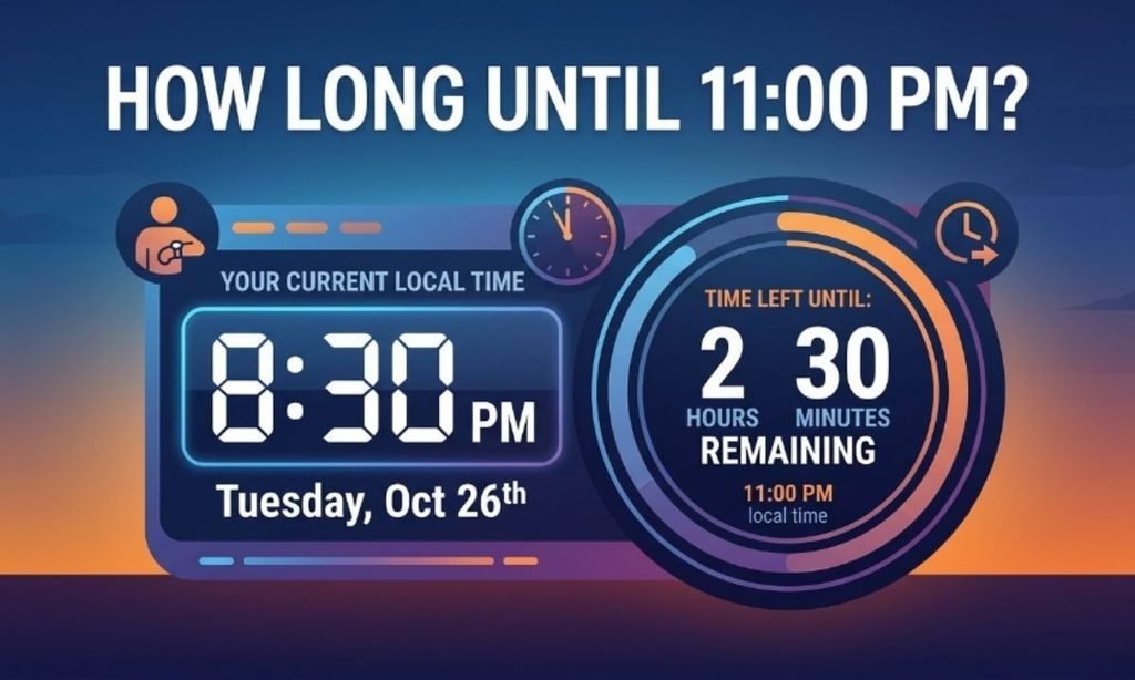 How Long Until 11 PM According to Your Local Time