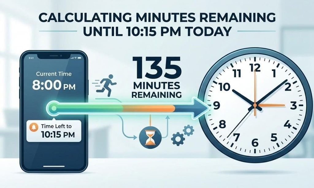 How Many Minutes Are Left Until 1015 PM Today