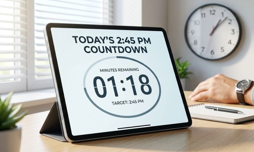 How Much Time Is Left Until the 245 PM Countdown