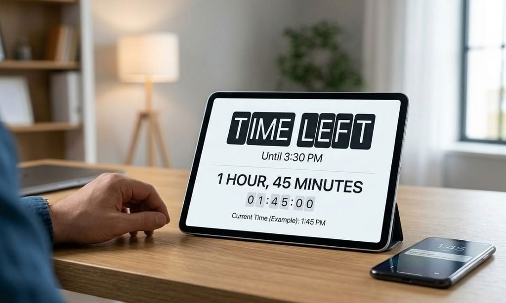 How Much Time Is Left on the 330 PM Countdown Timer