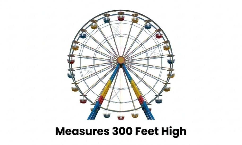 Large Amusement Park Ferris Wheels