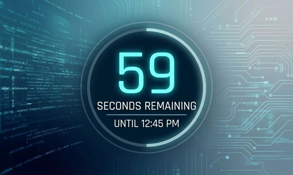 Seconds Remaining Until 1245 PM