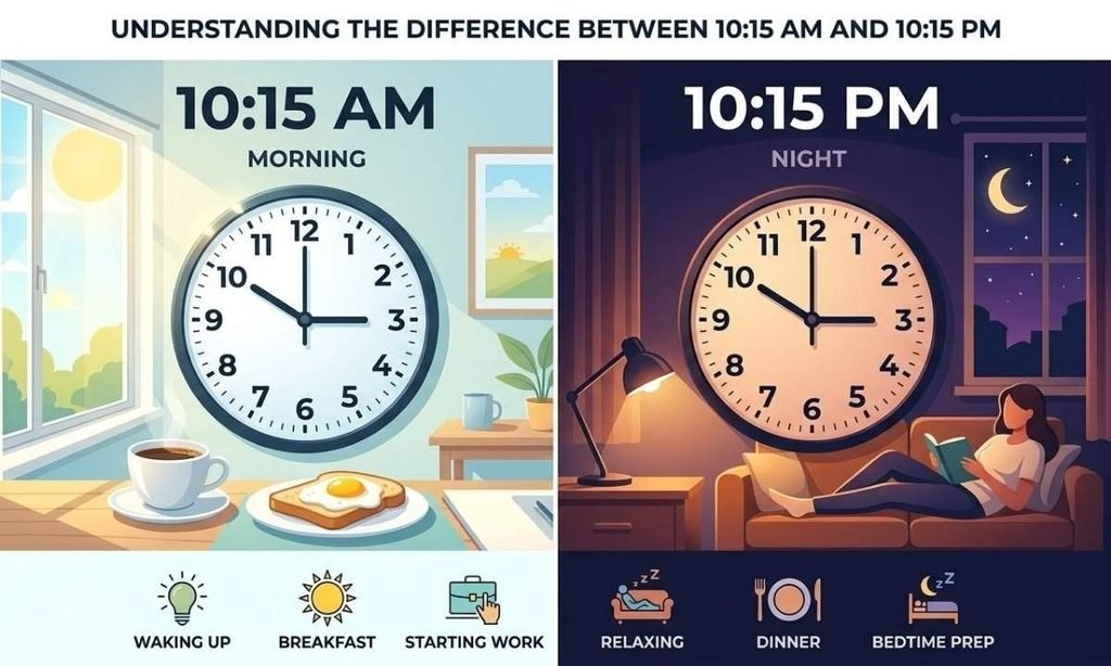 The Difference Between 1015 AM and 1015 PM