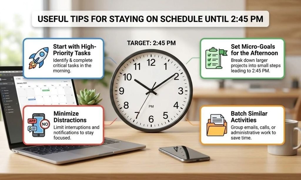 Useful Tips for Staying on Schedule Until 245 PM
