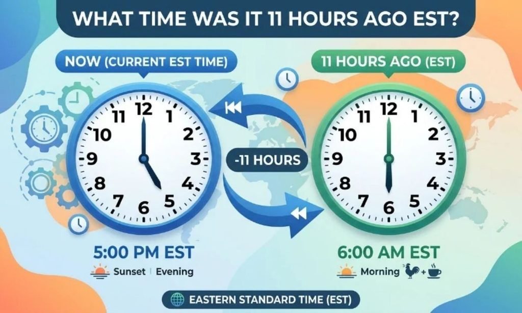 What Time Was It 11 Hours Ago EST