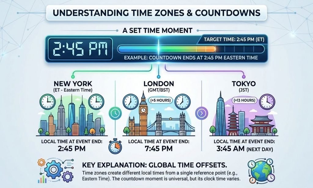 Why Time Zones Can Change the 245 PM Countdown