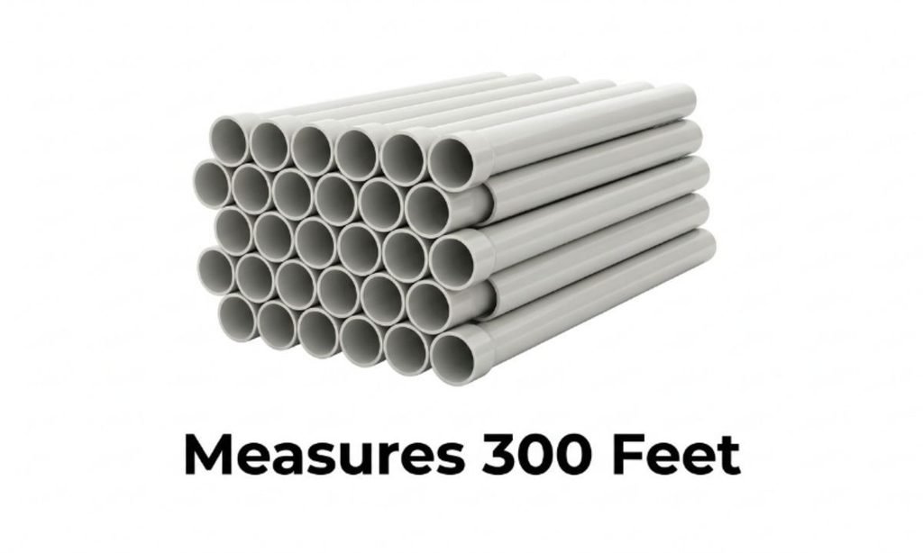 hirty 10-Foot PVC Pipes