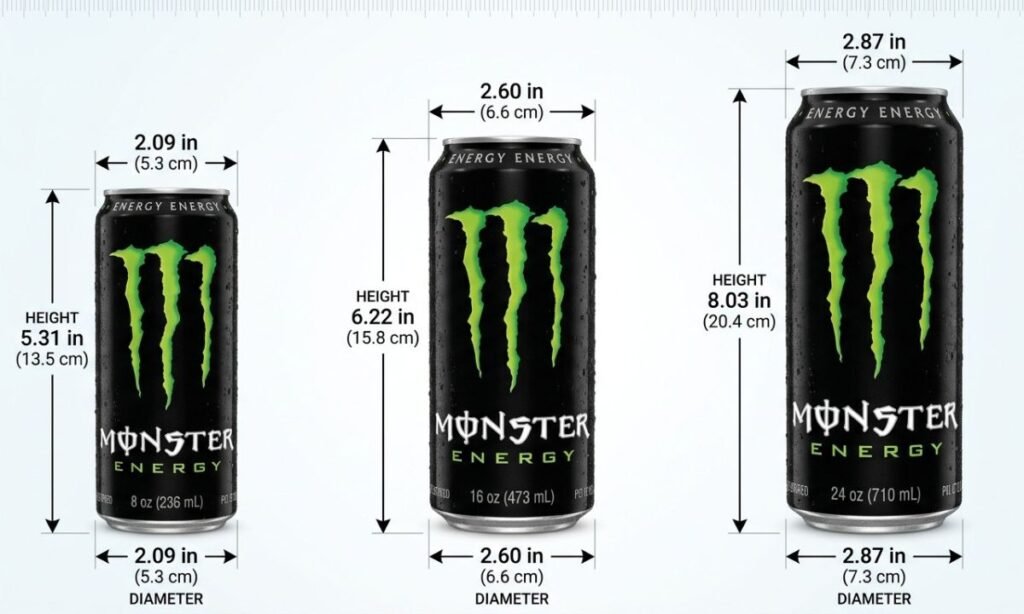monster energy can dimensions
