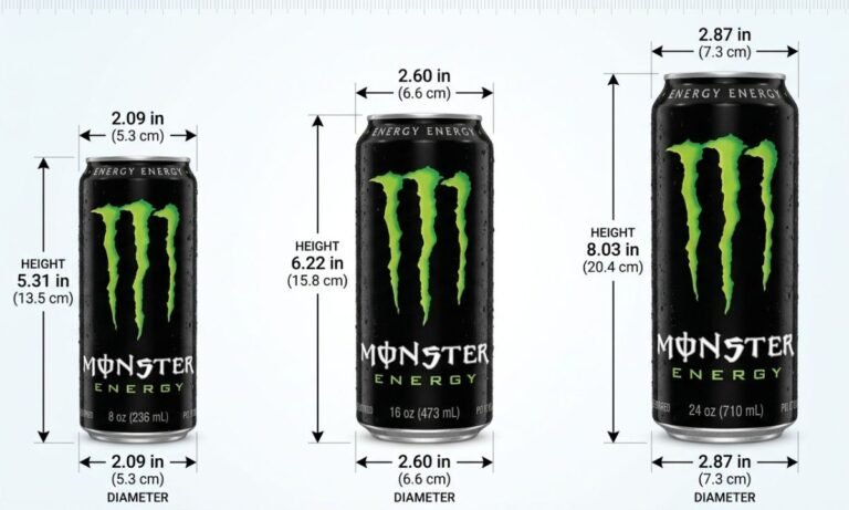 monster energy can dimensions
