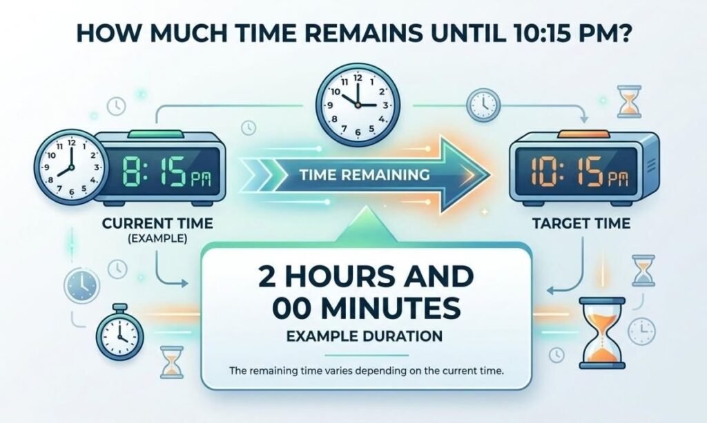 How Much Time Remains Until 1015 PM