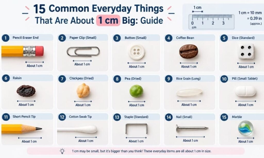 how big is 1 cm