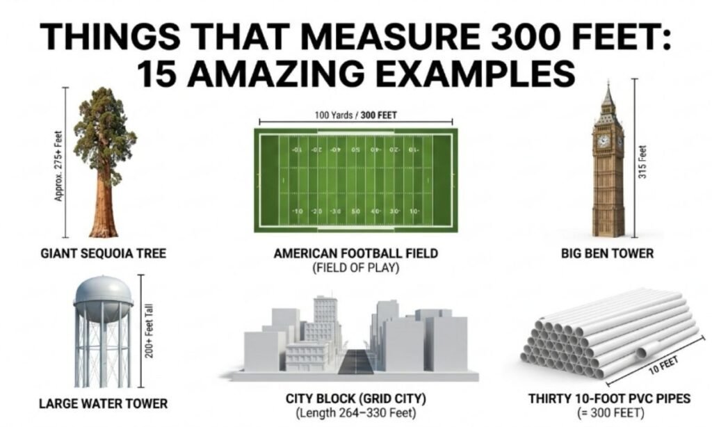 how far is 300 feet visually