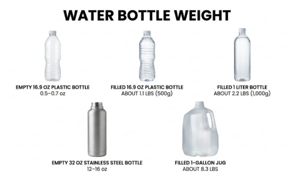 how tall is a 16.9 oz water bottle