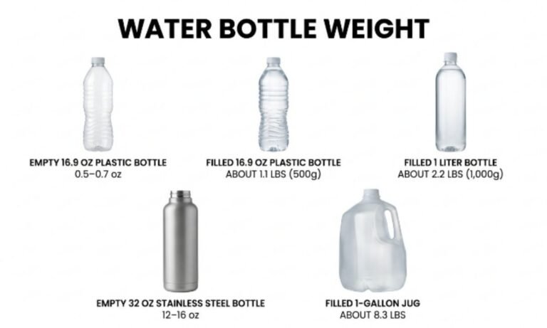 how tall is a 16.9 oz water bottle