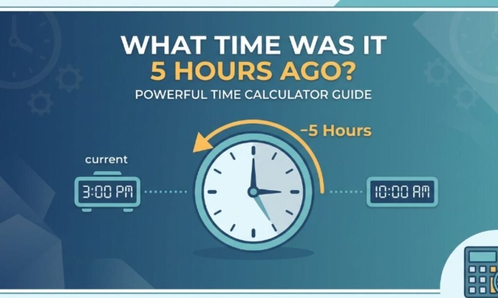 what time was it five hours ago
