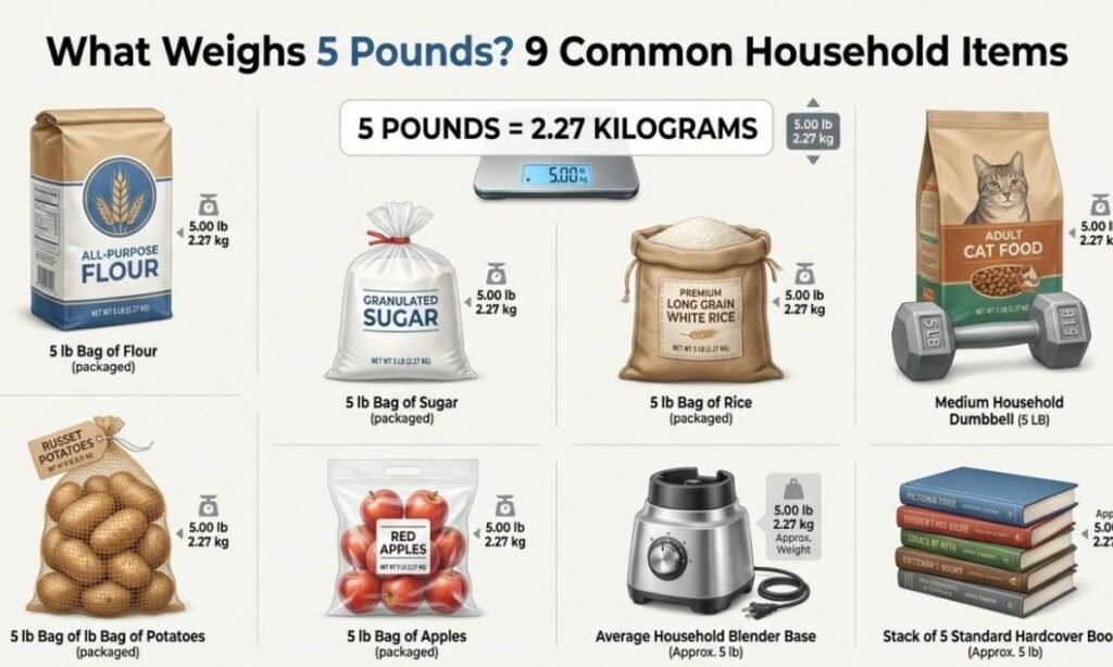 what weighs 5 pounds