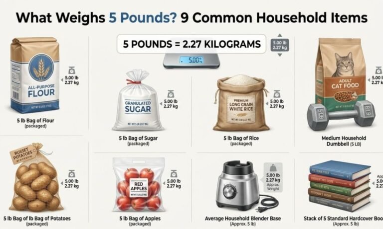 what weighs 5 pounds